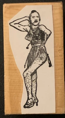 Rubber Stamp Madonna Cone Bra Fashion Music - Image 1 of 2