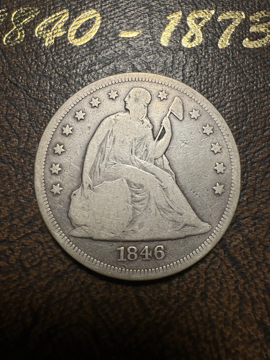 Philadelphia 1846 Year Seated Liberty US Dollars (1840-1873) for