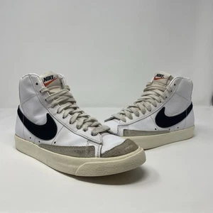Nike Mujer Blazer Mid 77 Tenis Zapatos Blanco Negro Cuero Retro - Mujer Talla 7 - Imagen 1 de 8