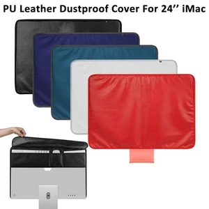 Sleeve Display Cover PU Leather Dustproof Back Pocket For Apple 24 Inch IMac - Photo 1/11