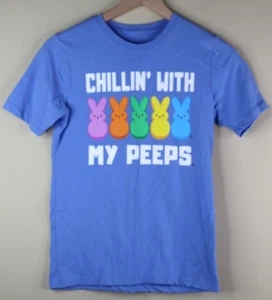 Peeps Kids Short Sleeve T-Shirt Chillin With My Peeps Size L (10-12) - Picture 1 of 3