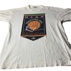 Camiseta blanca vintage 1996 NCAA Final Four Charlotte de baloncesto Reebok XL para mujer - Imagen 1 de 5