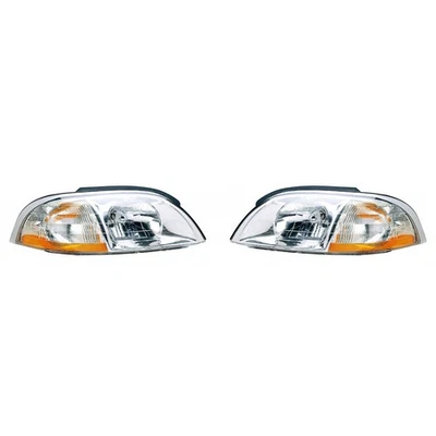 For Ford Windstar Headlight Assembly 1999 2000 Driver and Passenger Side Pair - Image 1 of 4