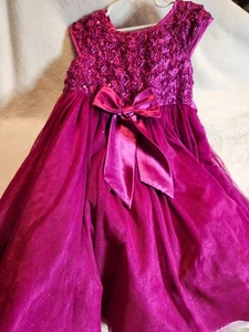 Childs Size 5 Jona Michelle wine colored pageant formal dress gown (CO1661) - Picture 1 of 8