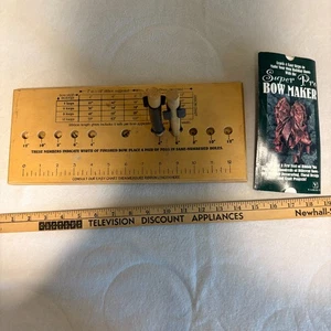 Variety Super Pro Bow Maker Wood Tool w/ Instructions Holiday Floral Craft Decor - Picture 1 of 7
