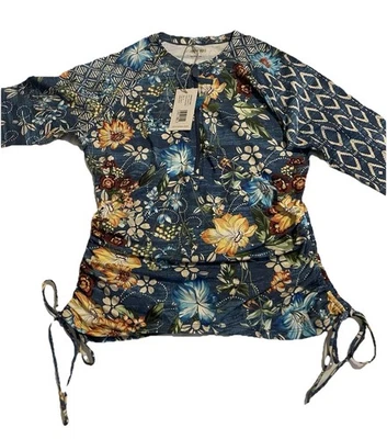 JOHNNY WAS Sz-XL CIAGA SURF SHIRT LONG SLEEVE CSW3121-Y $178 - Image 1 of 4