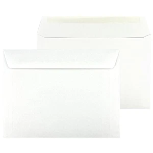 Minas 6" x 9" Booklet Envelopes (Open Side), Sturdy 24lb. White, Strong Gum Flap - Picture 1 of 7