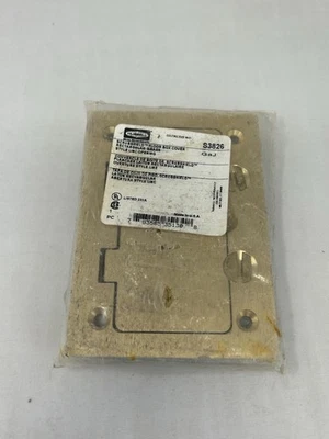 Cubierta de caja eléctrica para dispositivo de cableado Hubbell 1 banda rectangular de latón redonda S3826 Foto 1 de 4