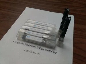 5pcs 1/2" long length M42 cobalt roughing end mills AlCrN coated #1002-CO-12L-TN - Picture 1 of 2