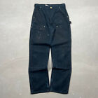 Pantalon de charpentier double genou noir délavé Carhartt - 31 x 36