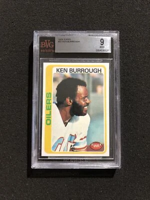 1978 Topps Football KEN BURROUGH #37 BVG/BGS GRADED 9 - MINT - Image 1 of 2