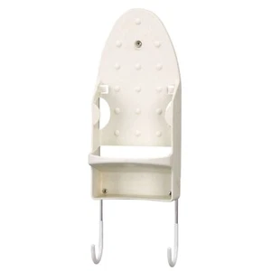 1661 Iron Wall Mount With Attached Ironing Board Hookswhite - Picture 1 of 3