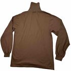 Vintage Sears Kings Road Sweater Men's M Pullover Shirt Deep Brown Turtle Neck