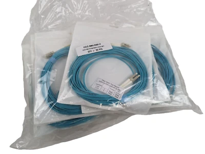 20 LCLC-OM4-038F-P Fiber Optic Assy Patch Cable 38ft LC/LC MM DX 50/125um 2.0mm - Image 1 of 4