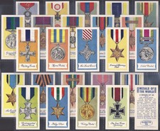 GLENGETTIE (TEA)-FULL SET- MEDALS OF THE WORLD 1959 (BLUE BACK 25 CARDS)