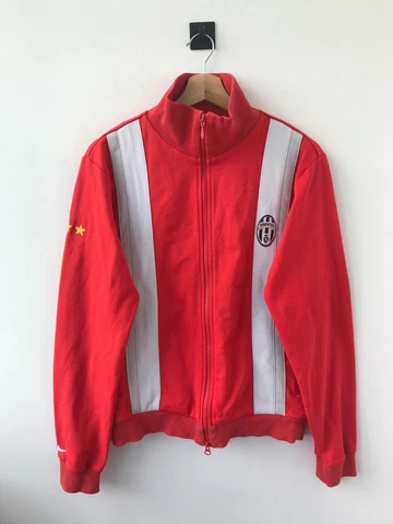 JUVENTUS 2004/2005 TRAINING FOOTBALL SOCCER JACKET TRACK TRACKSUIT NIKE RED sz M Cover