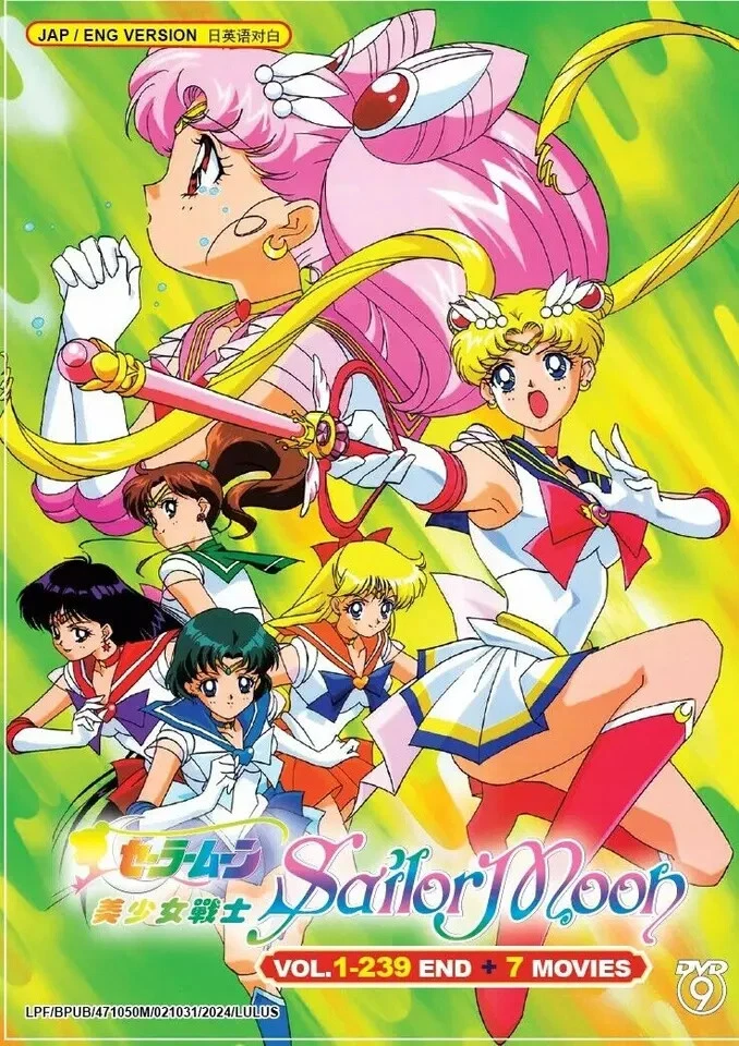 Sailor Moon Vol 1-239 + 7 Movies Complete Collection DVD (Anime) (English Dub) - Image 1 of 4