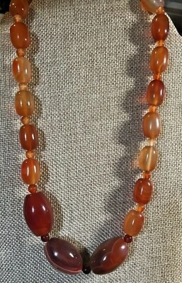 Collar Jay King naranja/rojo encaje ágata 20" nuevo con etiquetas Foto 1 de 4