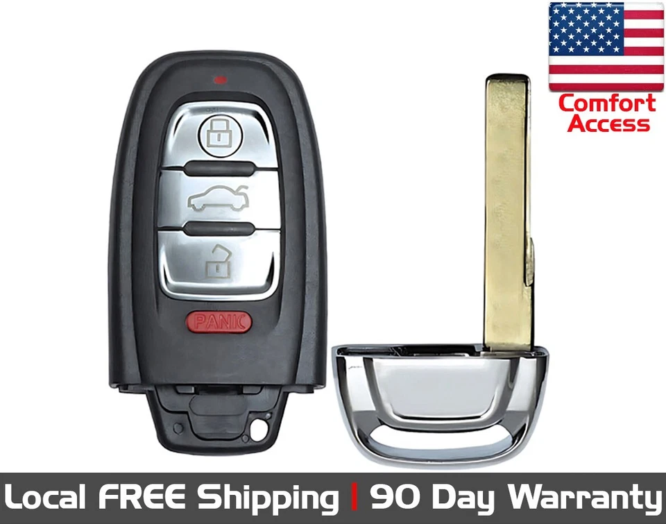 1x New Quality Replacement Comfort Access Key Fob Remote For Select Audi Vehicle - Image 1 of 4