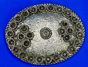 Heavy Chunky Oval Belt Buckle. For Your Own Craft Stones Or Project! - Picture 1 of 11