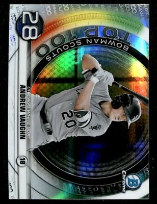 2020 Bowman Scouts Top 100 Andrew Vaughn Chicago White Sox #BTP-28 - Image 1 of 2