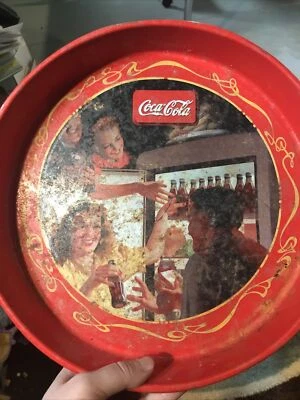 Alt Vintage Coca Cola Dose Tablett Antik - Bild 1 von 4