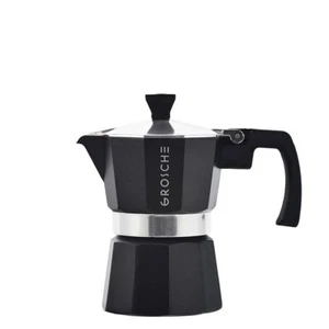Grosche Milano Herdplatte Espressokocher Mokkakanne 3 Espressotassen - 5 Unzen Schwarz - Bild 1 von 1