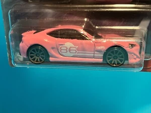 Hot Wheels HW Cult Racers SCION FR-S Pink w Gray 10 Spokes Carded - Picture 1 of 7