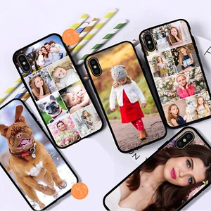 Personalised Custom Photo Phone Case Cover For iPhone 15 14 13 12 11 8 7  XR X - Bild 1 von 5