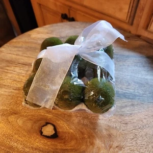 9 Ct Faux Moss Easter Eggs Vase Bowl Filler Home Table Farmhouse Decor C3 - Picture 1 of 3