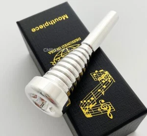 Promotion！High Grade Silver Plated Trumpet Mouthpiece Size 7C - Picture 1 of 4