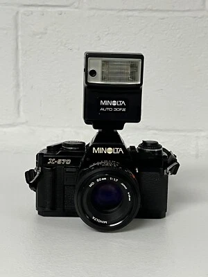 Minolta X-570 35mm film SLR Camera Minolta Kokkor-X 1 : 1.7 50mm Lens - Image 1 of 2