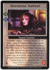 Babylon 5 CCG Crusade Rare R1 Card Dureena Nafeel Peering Used/Played
