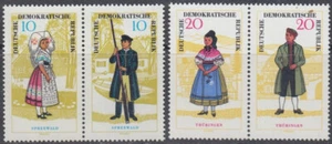 ALEMANIA RDA Sc # 742a,744 a MNH PARES - TRAJES REGIONALES - Imagen 1 de 1