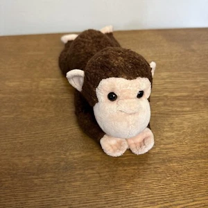 Aurora Monkey Soft Stuffed Animal 14” Laying Down Plush Toy - Picture 1 of 6