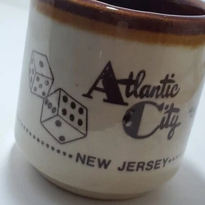 Vintage Atlantic City New Jersey NJ Casino Gambling Dice Slots Themed Coffee Mug - Picture 1 of 10