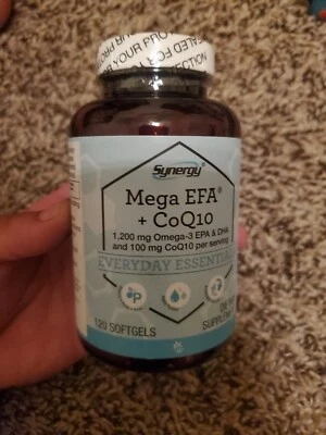 Vitacost Synergy Mega EFA+CoQ10 1200 mg Omega 3 (120 cápsulas blandas) caducidad 26/06 Foto 1 de 4