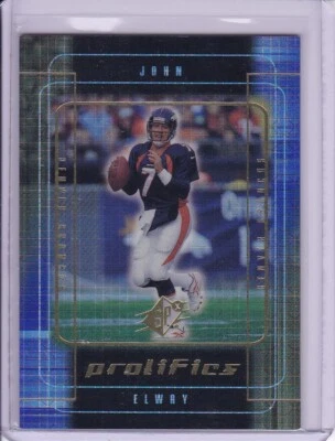 John Elway 1999 SPx Profiles Insert Card P1 - Image 1 of 2
