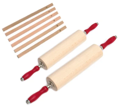 XXL Profi-Teigrolle Kugellager Stahlachse Nudelholz Gewerbe-Rollholz Teigwalze - Bild 1 von 2