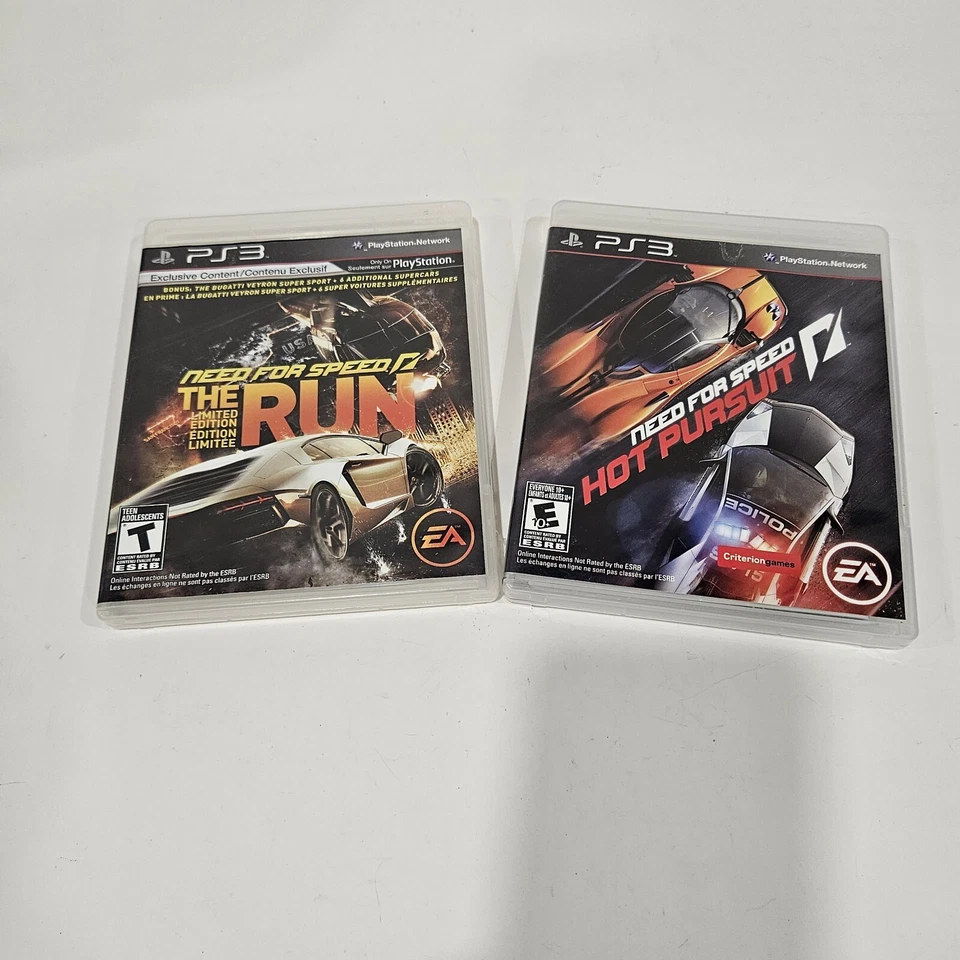 Need For Speed - The Run/Hot Pursuit Games Lot (Sony PlayStation 3) PS3 - Image 1 of 2