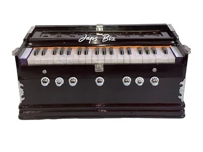 HARMONIUM- 3 1/4 OCTAVE DOUBLE BELLOW 39 KEYS 7 STOPPER 2 REEDS (BASS- MALE) - Image 1 of 4
