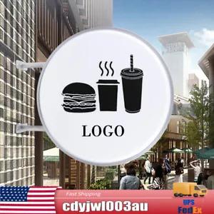 24 inch Round LED Advertisment Projecting Light Box Blank Sign Double Sided - Picture 1 of 9