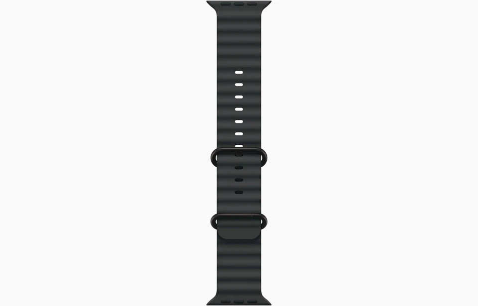 Generic Band Watch for Apple Watch Ultra 2nd Gen Black Titanium. Black Ocean