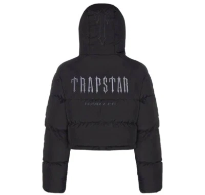 Trapstar Decoded 2.0 Hooded Puffer Jacket Women’s - Black - M (BRAND NEW) - Image 1 of 4