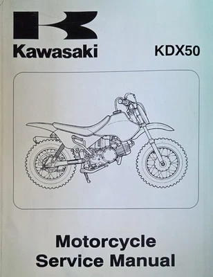 Manual de reparación de servicio fabricante de equipos originales Kawasaki 2003 KDX50 pieza de suplemento #: 99924-1305-01 Foto 1 de 4
