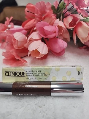 Clinique Chubby Stick Shadow Tint For Eyes 03 FULLER FUDGE - Full Size NIB Free - Image 1 of 4