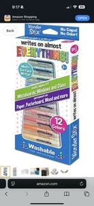 Wonder Stix Pastel Colors Dustless Chalk Crayon 12 pack - Picture 1 of 5