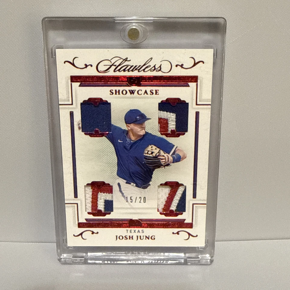 2022 Panini Flawless - Showcase Josh Jung #SH-JJ Ruby /20 (MEM, RC) - Image 1 of 2