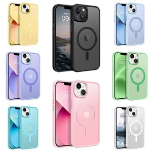 Coque Antichoc Magnétique Mat - iPhone X XS XR 11 12 13 14 15 16 Plus Pro Max - Photo 1 sur 27