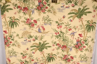 Cortinas amarillas temáticas asiáticas 120"L x 44"W Waverly jardín hawaiano hogar estaciones Foto 1 de 4